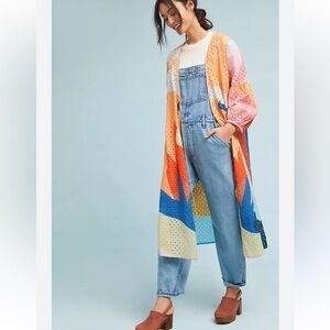 Time & Tied Kimono Conditions Apply Boho Resortwear Festival Layering Sz S/M